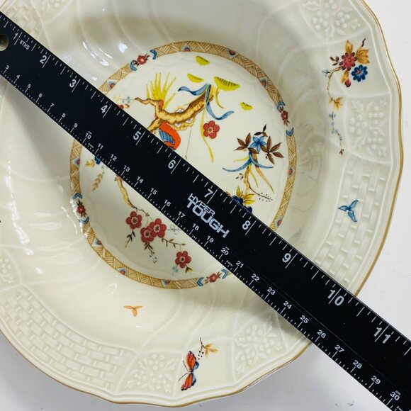 Mikasa Shangri La Serving Bowl 10" Bird Floral Butterfly Design VTG Decorative - Picture 9 of 12